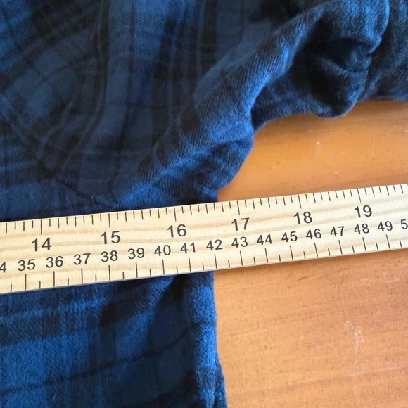 Natural Life Rebecca Midi Flannel Dress S Plaid Country Western Tiered Boho Soft - Picture 10 of 12